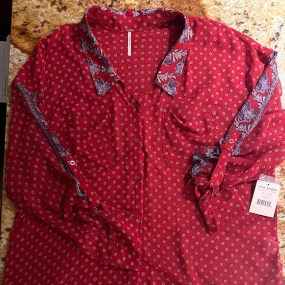 Free People Blouse new with Tags - Picture 1 of 1